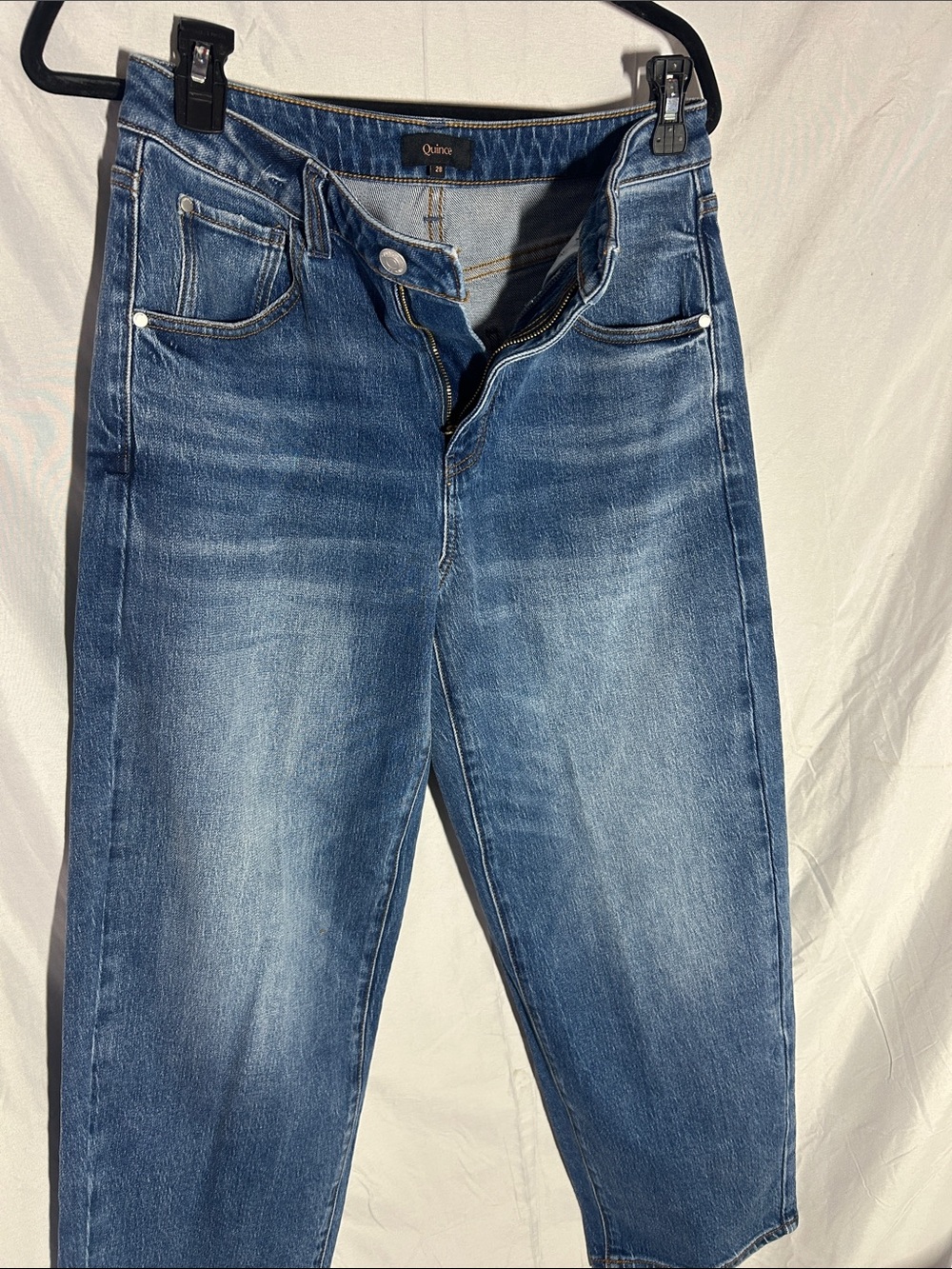 Quince Men's Medium Blue Slim Straight Jeans